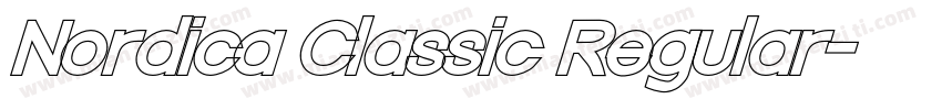 Nordica Classic Regular字体转换